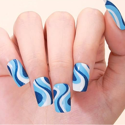 Candied Nails - Nail Sticker - Blue Jazz Gel Nails