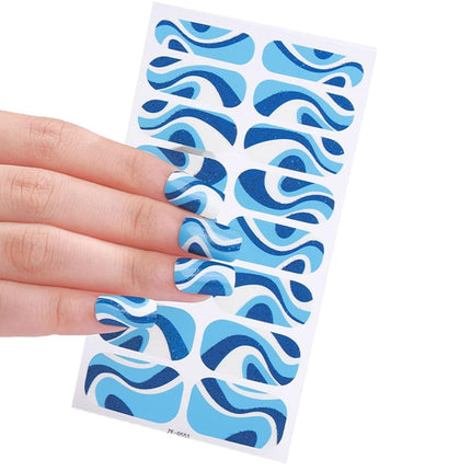 Candied Nails - Nail Sticker - Blue Jazz Gel Nails