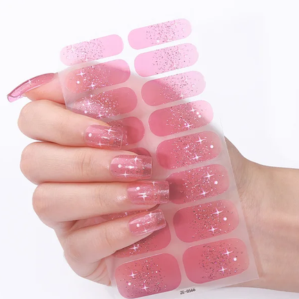 Candied Nails - Nail Sticker - Cotton Candy Stars Gel Nails