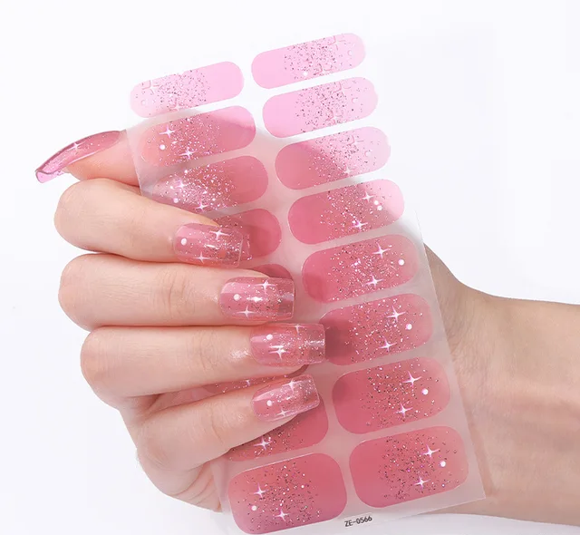 Candied Nails - Nail Sticker - Cotton Candy Stars Gel Nails