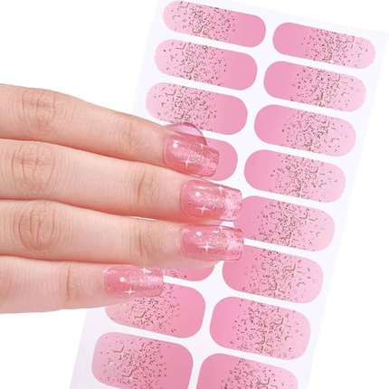 Candied Nails - Nail Sticker - Cotton Candy Stars Gel Nails