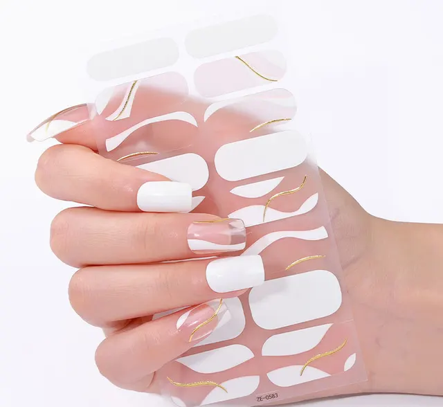 Candied Nails - White Sands Gel Nails