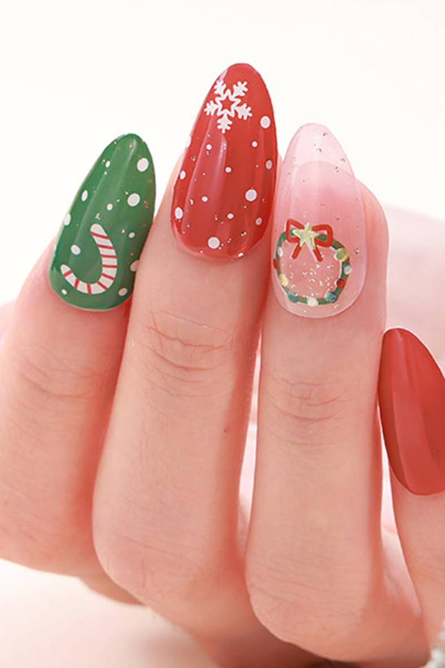 Candied Nails - Nail Sticker - Christmas Joy Gel Nails