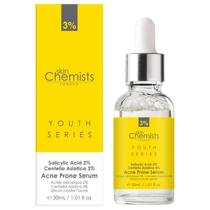 skinChemists US - Acne Prone Serum Salicylic Acid 2%, Centella Asistica 3% 30ml
