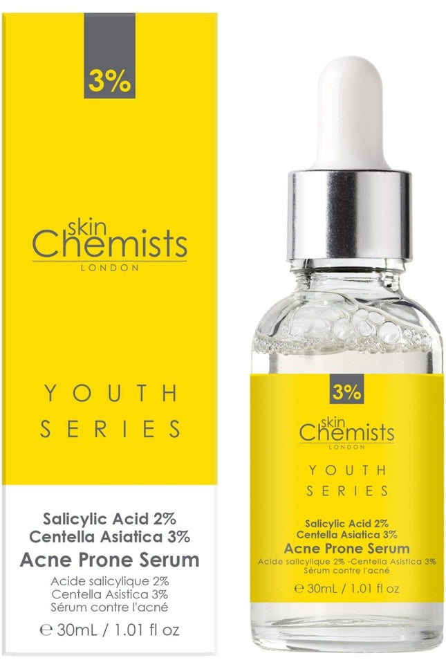 skinChemists US - Acne Prone Serum Salicylic Acid 2%, Centella Asistica 3% 30ml