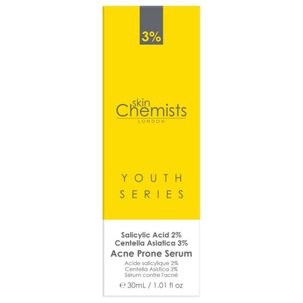 skinChemists US - Acne Prone Serum Salicylic Acid 2%, Centella Asistica 3% 30ml