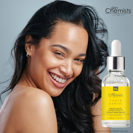 skinChemists US - Acne Prone Serum Salicylic Acid 2%, Centella Asistica 3% 30ml