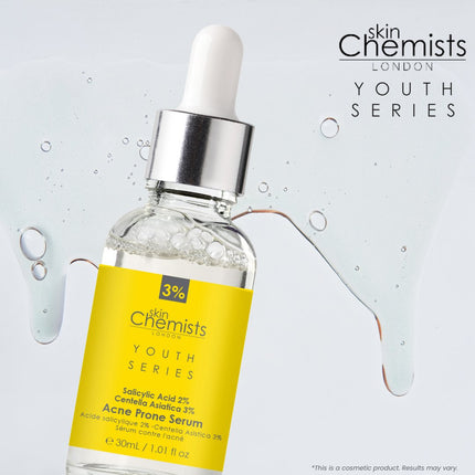 skinChemists US - Acne Prone Serum Salicylic Acid 2%, Centella Asistica 3% 30ml
