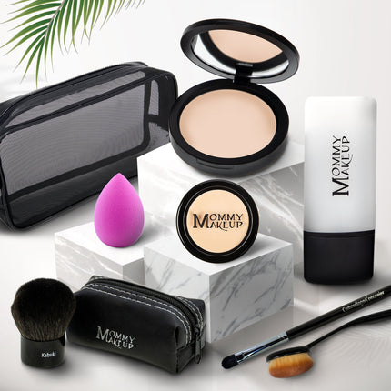 Mommy Makeup - All About the Base | Talc-free Foundation & Concealer Set