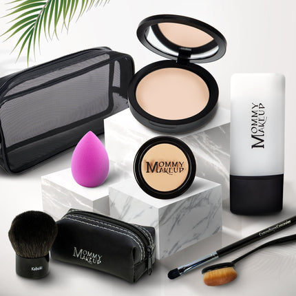 Mommy Makeup - All About the Base | Talc-free Foundation & Concealer Set