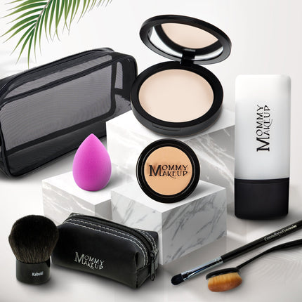 Mommy Makeup - All About the Base | Talc-free Foundation & Concealer Set