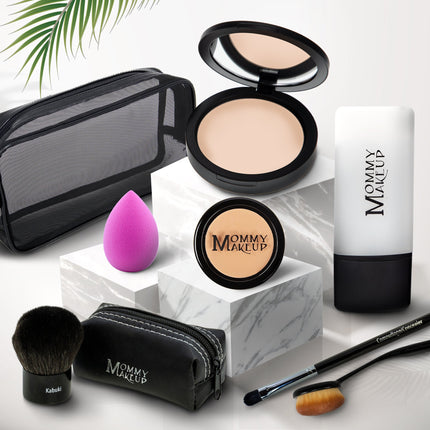 Mommy Makeup - All About the Base | Talc-free Foundation & Concealer Set