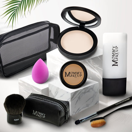 Mommy Makeup - All About the Base | Talc-free Foundation & Concealer Set