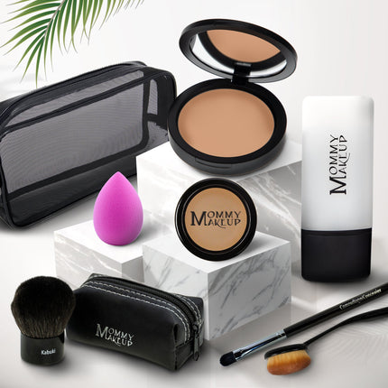 Mommy Makeup - All About the Base | Talc-free Foundation & Concealer Set