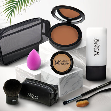 Mommy Makeup - All About the Base | Talc-free Foundation & Concealer Set