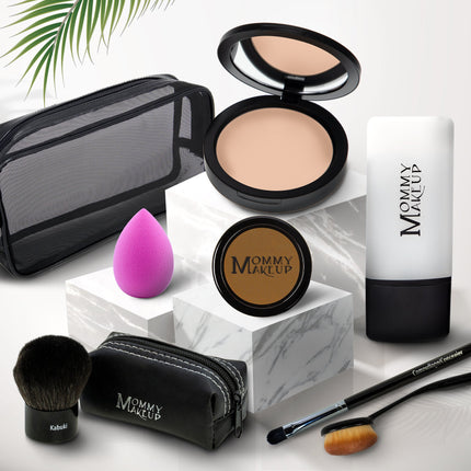 Mommy Makeup - All About the Base | Talc-free Foundation & Concealer Set