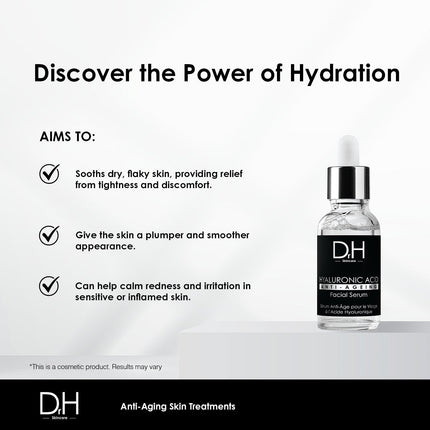 skinChemists US - Anti-Ageing Hyaluronic Acid Facial Serum 30ml