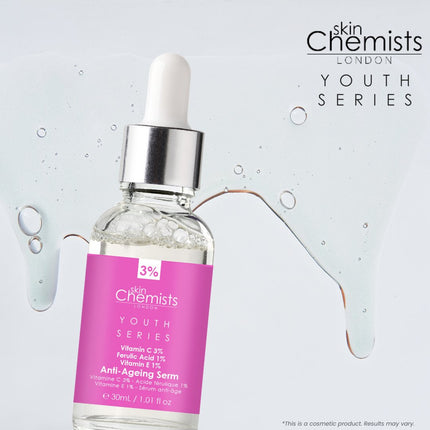 skinChemists US - Anti-Ageing Serum Vitamin C 3%, Ferulic Acid 1%, Vitamin E 1% 30ml