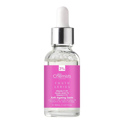 skinChemists US - Anti-Ageing Serum Vitamin C 3%, Ferulic Acid 1%, Vitamin E 1% 30ml