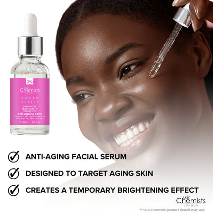 skinChemists US - Anti-Ageing Serum Vitamin C 3%, Ferulic Acid 1%, Vitamin E 1% 30ml
