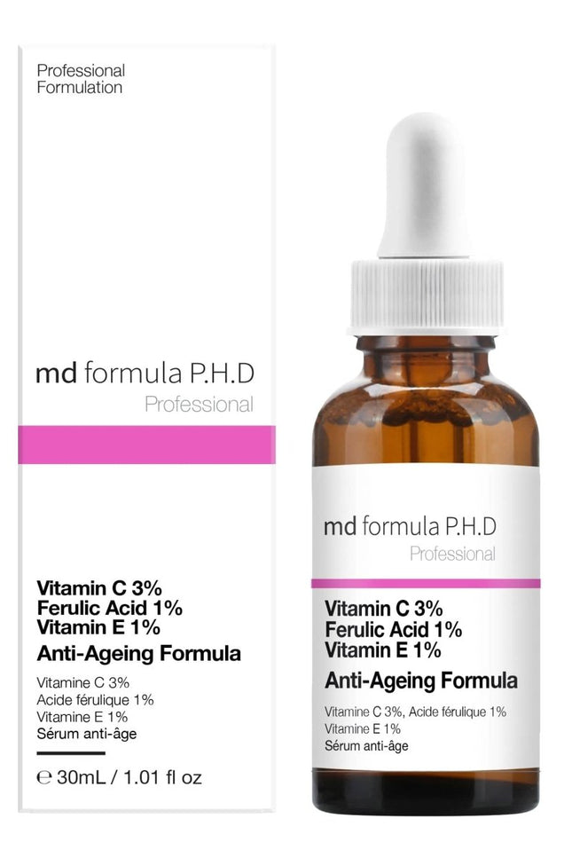 skinChemists US - Anti-Ageing Serum Vitamin C 3%, Ferulic Acid 1%, Vitamin E 1% 30ml