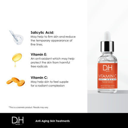 skinChemists US - Anti-Aging Vitamin C Facial Serum 30ml + Vitamin C Anti-Ageing Night Moisturiser 60ml