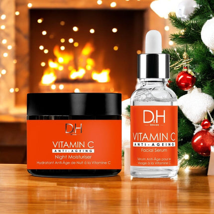 skinChemists US - Anti-Aging Vitamin C Facial Serum 30ml + Vitamin C Anti-Ageing Night Moisturiser 60ml