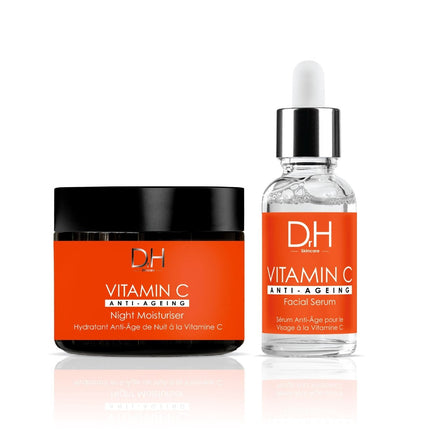 skinChemists US - Anti-Aging Vitamin C Facial Serum 30ml + Vitamin C Anti-Ageing Night Moisturiser 60ml