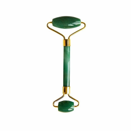 skinChemists US - Aventurine Jade Soothing Energy Facial Rollers (Gold Metal Handle)