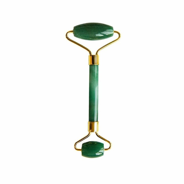 skinChemists US - Aventurine Jade Soothing Energy Facial Rollers (Gold Metal Handle)