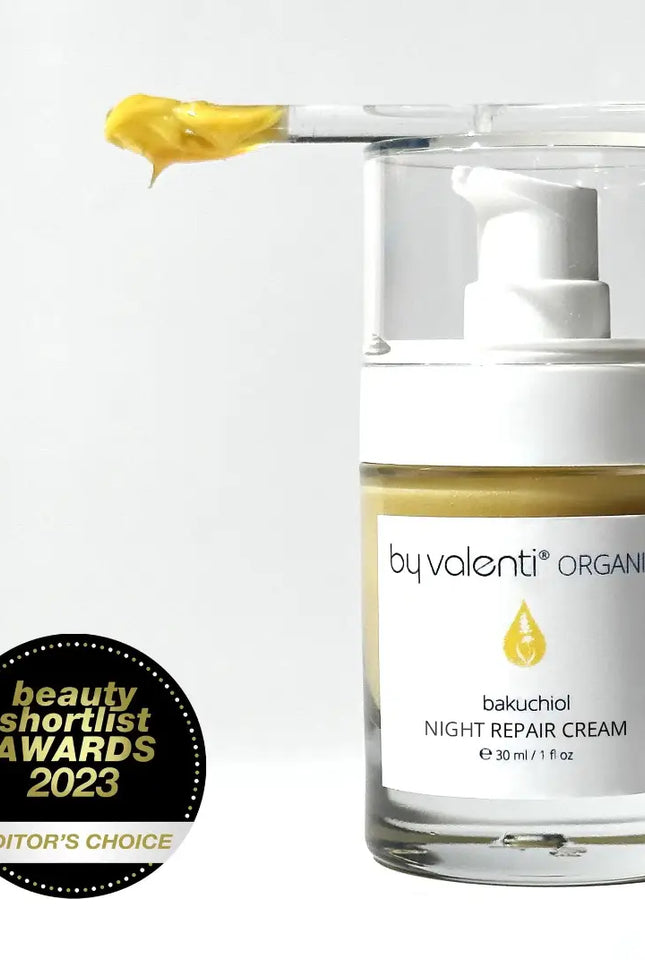 by valenti® - Bakuchiol Night Repair Cream Bakuchiol 1% + Retinyl Palmitate .3% + Hyaluronic acid + Ceramides