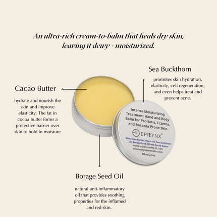 EpiLynx - Intense Hydration Shea Butter Moisturizer for Dry Skin