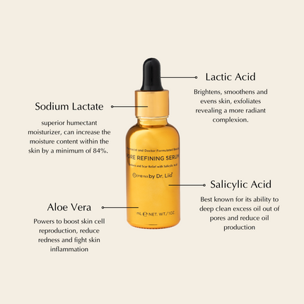 EpiLynx - Pore Refining, Illuminating Serum with Lactic and Salicylic Acid - Gentle