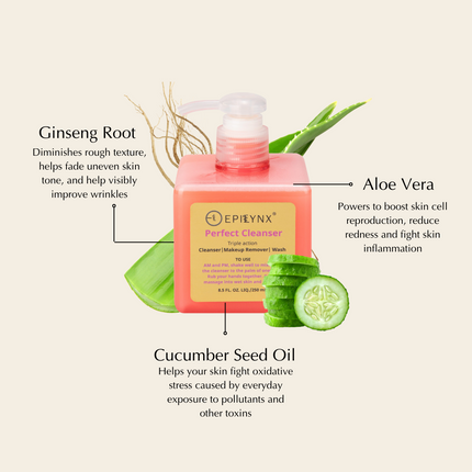 EpiLynx - Gentle Face Cleanser - Hydrating Facial Face Wash