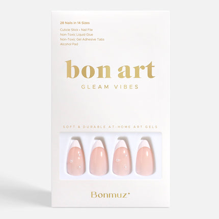 Bonmuz - Romantic French | Soft & Durable Press-On Nails