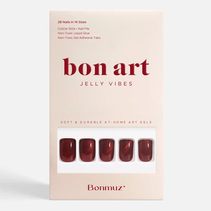 Bonmuz - Starlite Red | Soft & Durable Press-On Nails