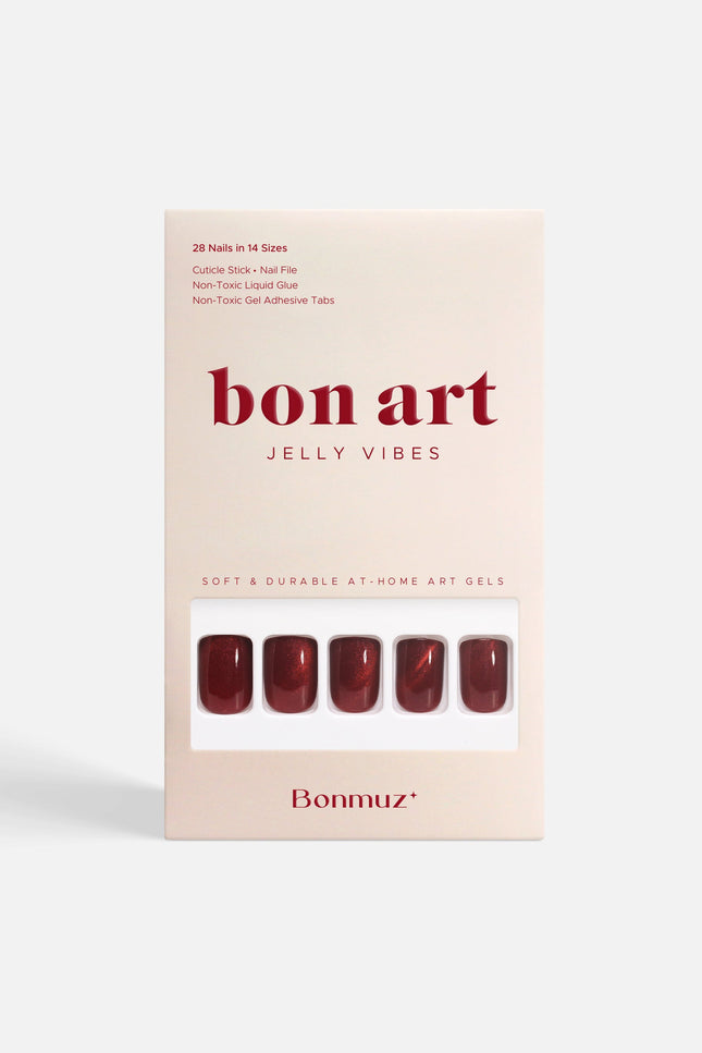 Bonmuz - Starlite Red | Soft & Durable Press-On Nails