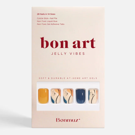 Bonmuz - Tangerine Garden | Soft & Durable Press-On Nails