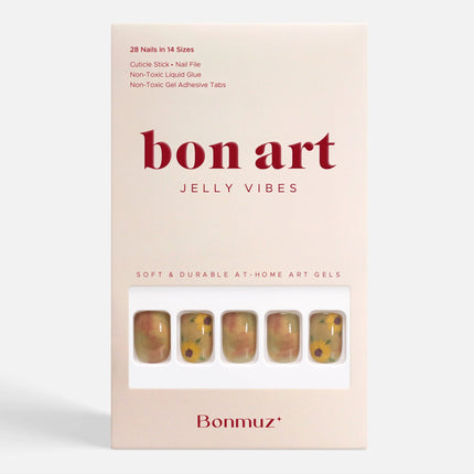 Bonmuz - Sunflower Watercolor | Soft & Durable Press-On Nails