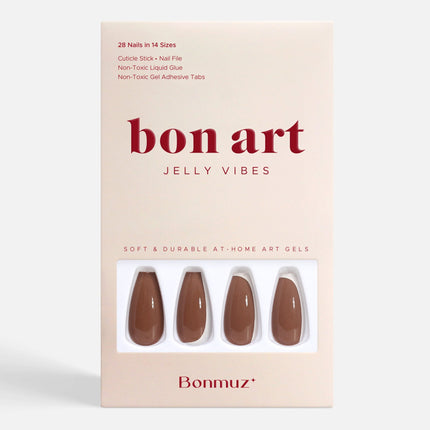 Bonmuz - Toffee Nut | Soft & Durable Press-On Nails