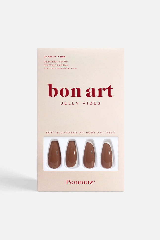 Bonmuz - Toffee Nut | Soft & Durable Press-On Nails