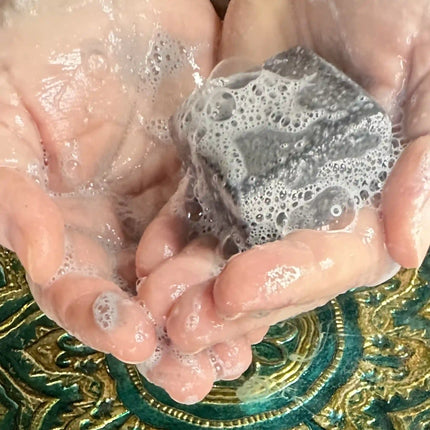 by valenti® - Black Clay Facial Soap with Activated charcoal + Hematite + Aloe vera