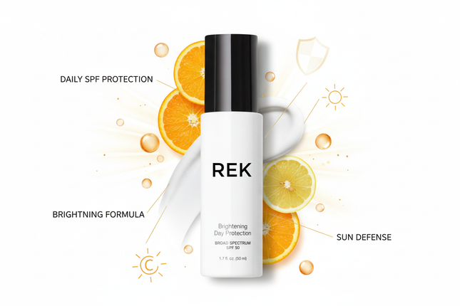 REK Cosmetics - Brightening Day Protection – Daily Brightening SPF Moisturizer | REK Cosmetics