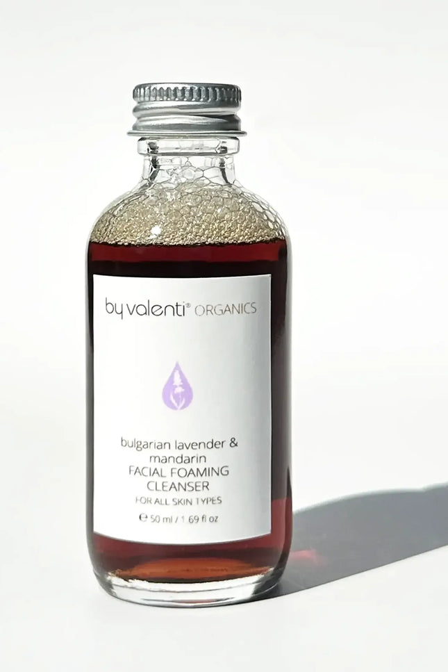 by valenti® - Bulgarian Lavender & Mandarin Facial Foaming Cleanser with Sweet almond oil + Lavender extract