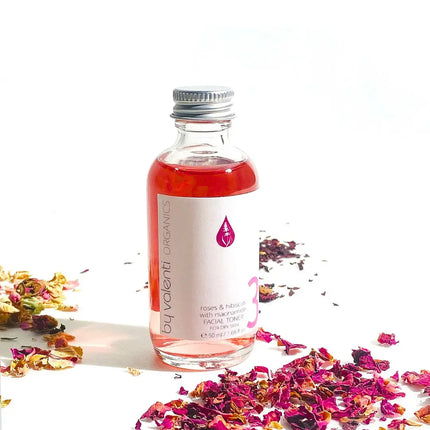 by valenti® - Roses & Hibiscus with Niacinamide Facial Toner for Dry Skin with Niacinamide 5% + Hibiscus extract + Witch hazel