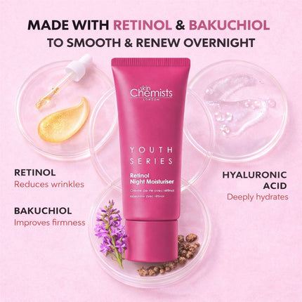 skinChemists US - Retinol Bakuchiol Night Moisturiser 50ml