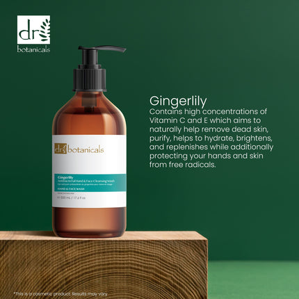 skinChemists US - Dr Botanicals Gingerlily Hand & Face Cleansing Wash 500ml Twin Value Savings Pack