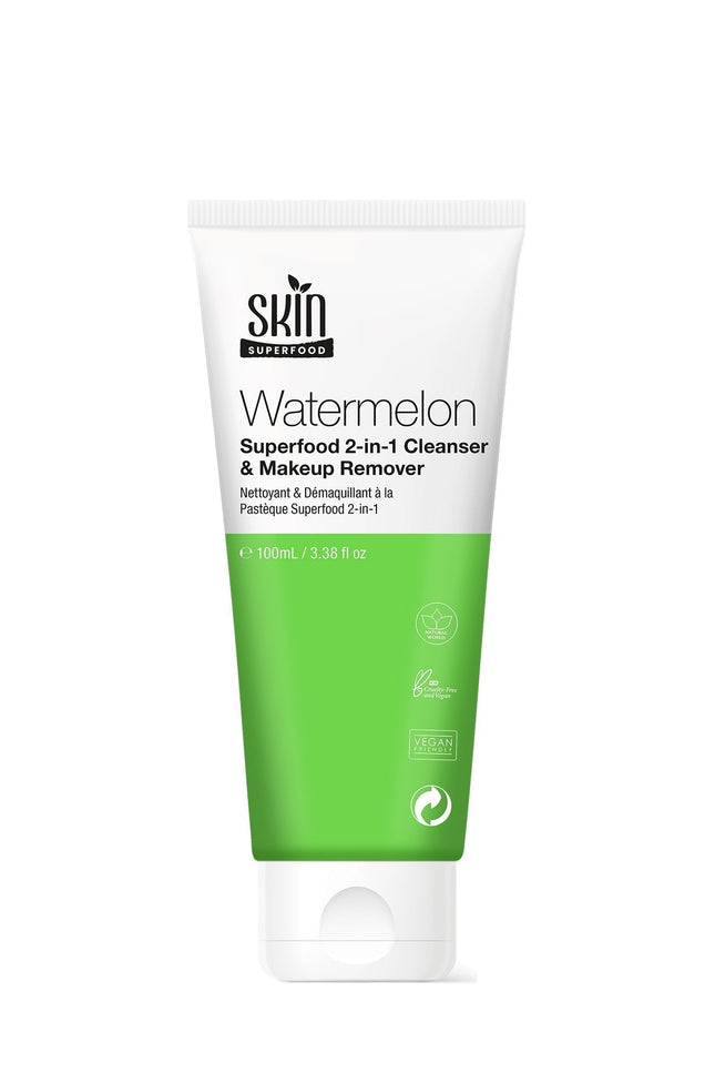 skinChemists US - Skin Superfood Watermelon Superfood 2-in-1 Cleanser & Makeup Remover 100ml Twin Value Savings Pack