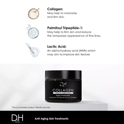 skinChemists US - Dr H Collagen Anti-Ageing Night Moisturiser 60ml