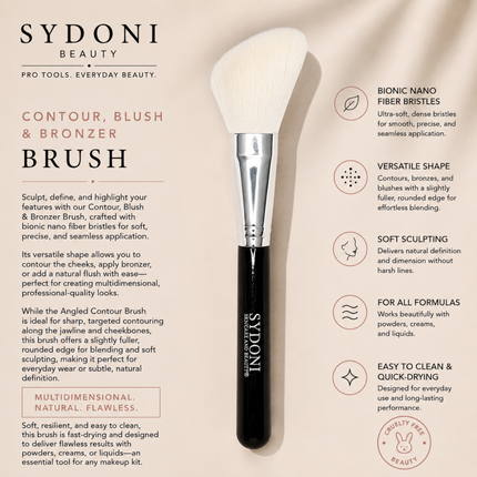 Sydoni - CONTOUR BLUSH BRUSH (BIONIC NANO FIBER)